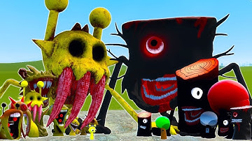 ALL PHASES OF SIMON SPRUNKI VS ALL PHASES OF MR TREE SPRUNKI In Garry