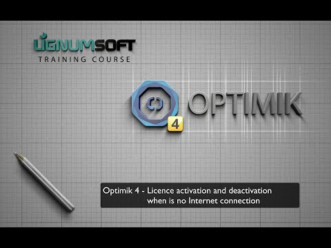 Optimik 4 - Licence activation and deactivation when is no Internet connection