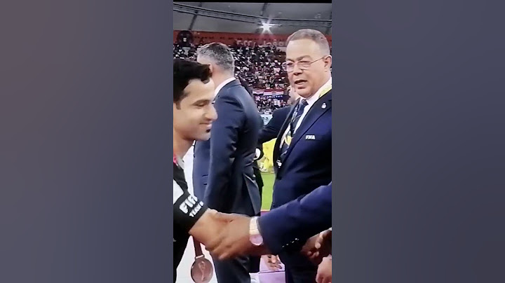 لقطة لم يشاهدها الجميع😲من فوزي لقجع وحكم مبارة الترتيب بين المغرب وكرواتيا وماذا قال له😳⚽🇲🇦⚽