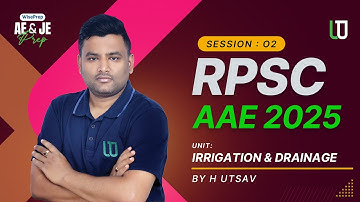 S 02 | CONCEPTS PREP THROUGH MCQs | IRRIGATION | RAJ. AGRICULTURE AE 2025 #wiseprep #rpscaeexam
