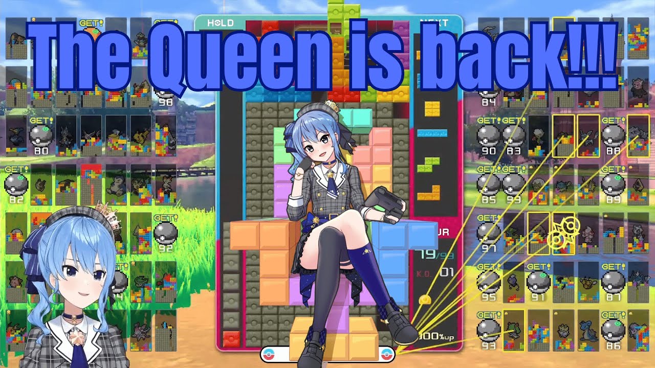 Tetris Queen Suisei is Back! First Tetris Game in 1.5 years! [Hololive] [Tetris]