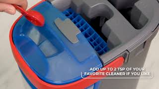 O‑Cedar H2prO Flat Mop: 100% Clean & Dirty Water Separation