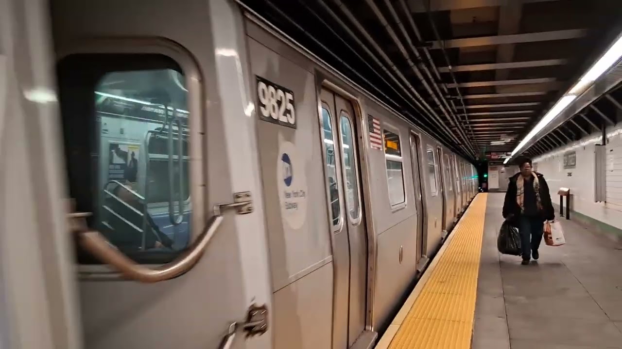 MTA NYCT: Jamaica Center bound R160 (E) train via the F line leaving 23rd Street-6th Avenue