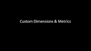 Custom dimension and Metrics - GTM - GA - Google Analytics