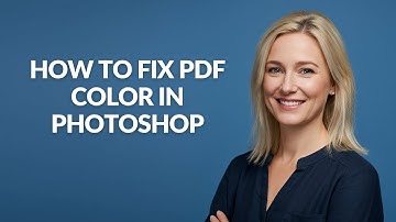How to Fix Pdf Color In Photoshop - Julia