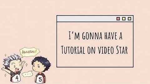 Blur transition on video star | tutorial