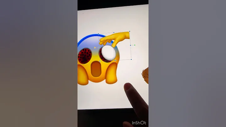 🫳😱😱 Face screaming in fear emoji #emojis #procreate #videoart