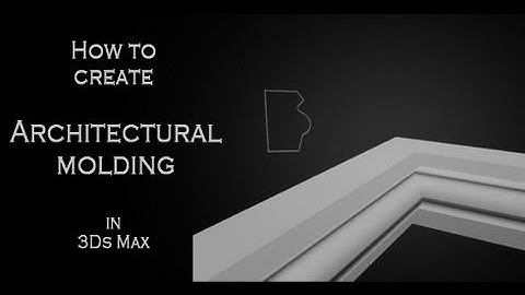 Tutorial: How to create architectural molding with splines and sweep modifier in Autodesk 3Ds Max