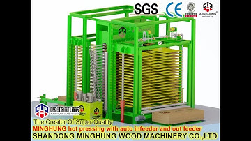 How Automatic 30 Layers Plywood Hot Press Machine works? Hot Press Machine with Loading & Unloading