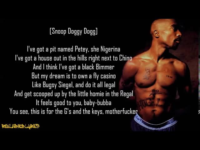 2Pac - 2 of Amerikaz Most Wanted ft. Snoop Dogg (Lyrics)