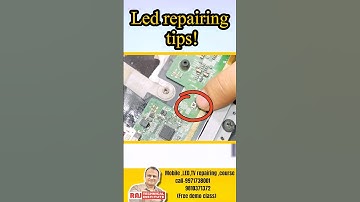 white picture ka ilaj 💊 | led tv repair tips | led tv repairing course #shortvideo #ledtv