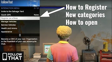 New Interaction Menu changes explained, GTA Online - Register as Boss, Vehicles, Services, Health...