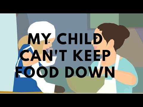 How to treat a child who cant keep food down. Stop throwing up after eating and drinking  @HealthWebVideos