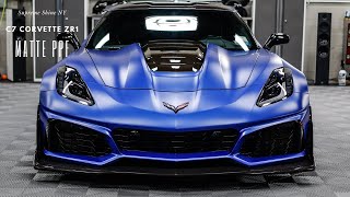 C7 Corvette ZR1 gets matte PPF. Best looking ZR1 EVER!