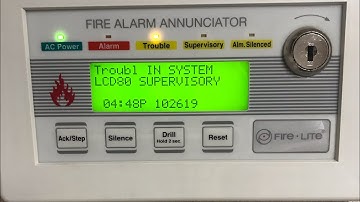 How to wire and program the Fire Lite LCD-80F