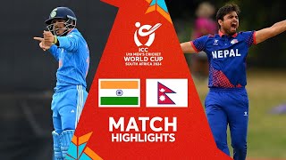 India V Nepal Match Highlights U19 Cwc 2024