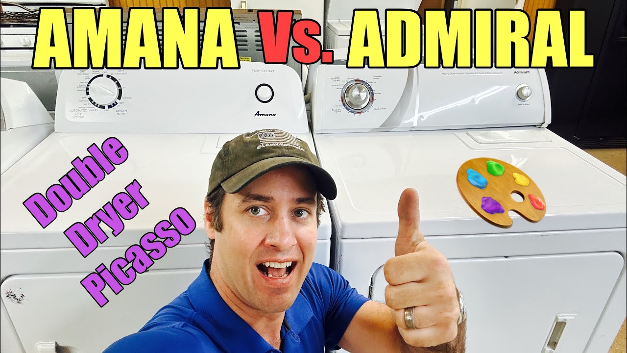 Двухкамерная сушилка Whirlpool | Admiral AED4475TQ1 вышла из строя | Amana NED4655EW1 работает, н...