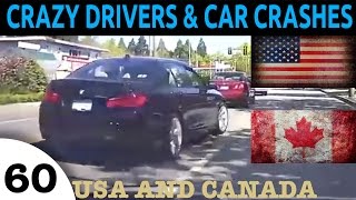 Car Crash Fails Compilation - North American Episode 60. Bad Drivers USA and CANADA