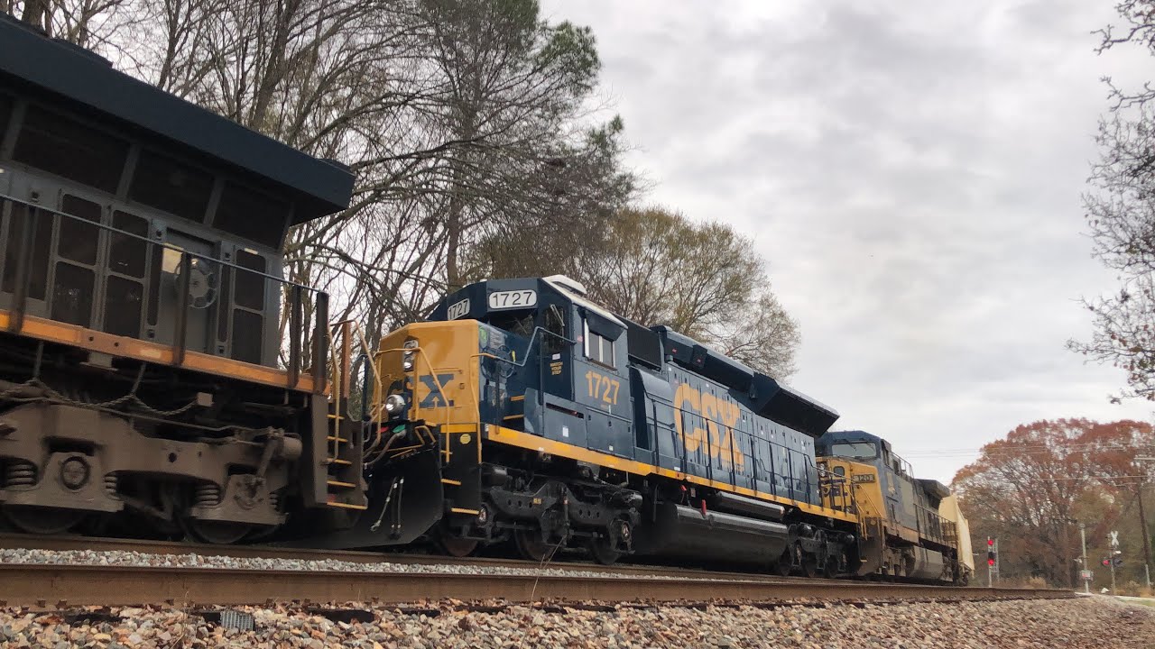 SD23DCM! CSX M693 clears Roebuck SC. (Dec 2 2023) - YouTube