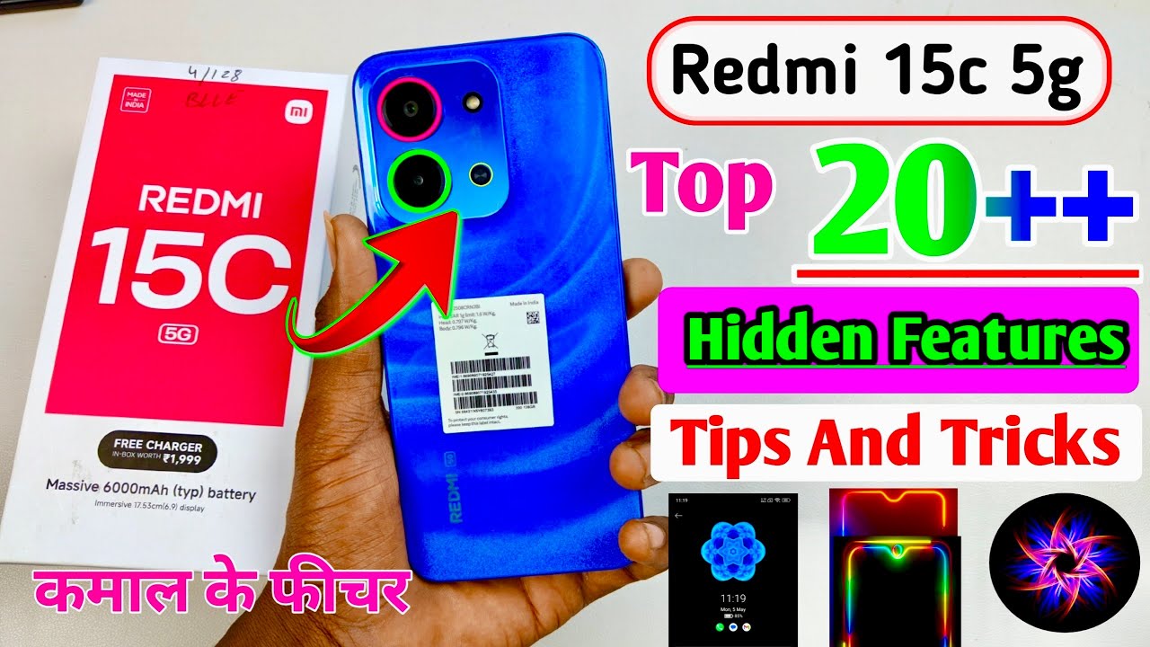 Redmi 15c 5G Tips And Tricks | Top 25+ Hidden Features 🔥🔥Redmi 15c 5g 