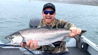 Salmon FISHING & Dungeness CRABBING Adventure (Super Long Chinook Salmon Fight!!) by Hermens Outdoors 1,198 views 8 months ago 17 minutes