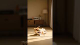 Shiba Inu Sunbathing Therapy Will Melt Your Heart 💛#Baby Animals #Cute Pets #Viral Animal Shorts