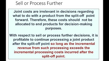 ADMN 503   Chapter 13   Part 7 Sell or Process Further Source