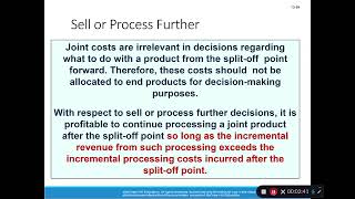 ADMN 503   Chapter 13   Part 7 Sell or Process Further Source