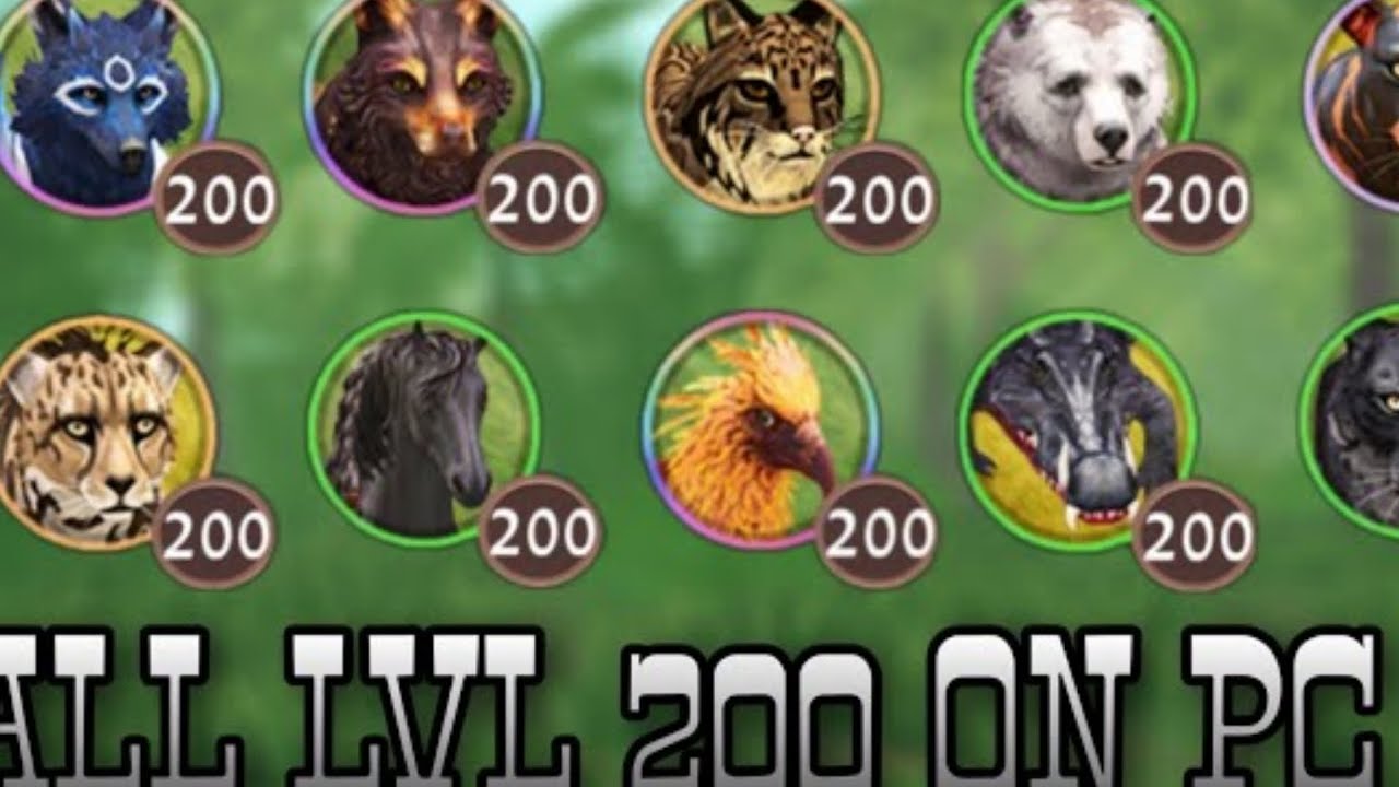 200 lvl все звери [Wildcraft] YouTube
