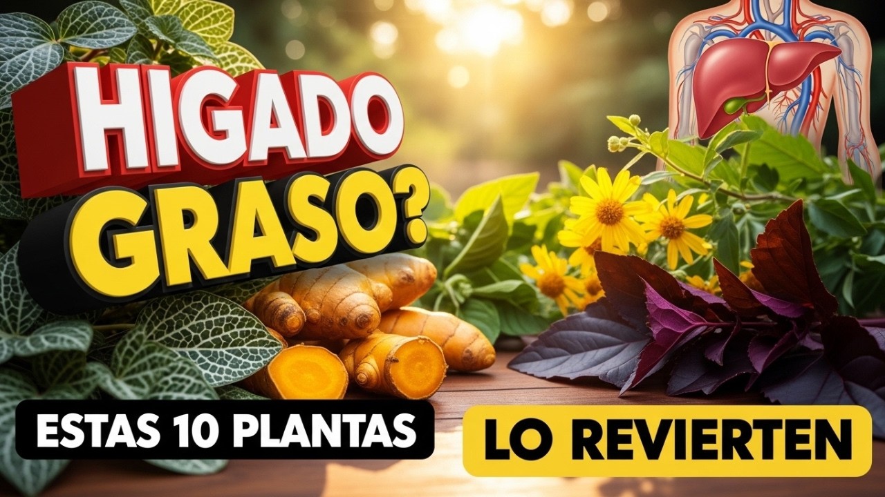 🌿10 PLANTAS REGENERADORAS que DESINTOXICAN Hígado y BAJAN Colesterol en 25 DÍAS💚(Hígado MEJORADO)