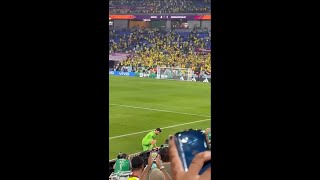 Alison Becker in the stands after winning the match.. | Great surprise for fans...