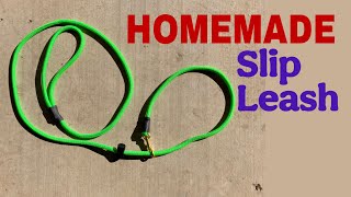 DIY Slip Leash with Stopper.