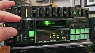 Alpine 7273j cassette player and 3311 Equaliser