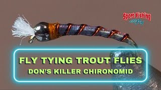 FLY TYING TROUT  FLIES - PRO STAFF ON THE BENCH: DON'S KILLER CHIRONOMID WITH DON FRESCHI