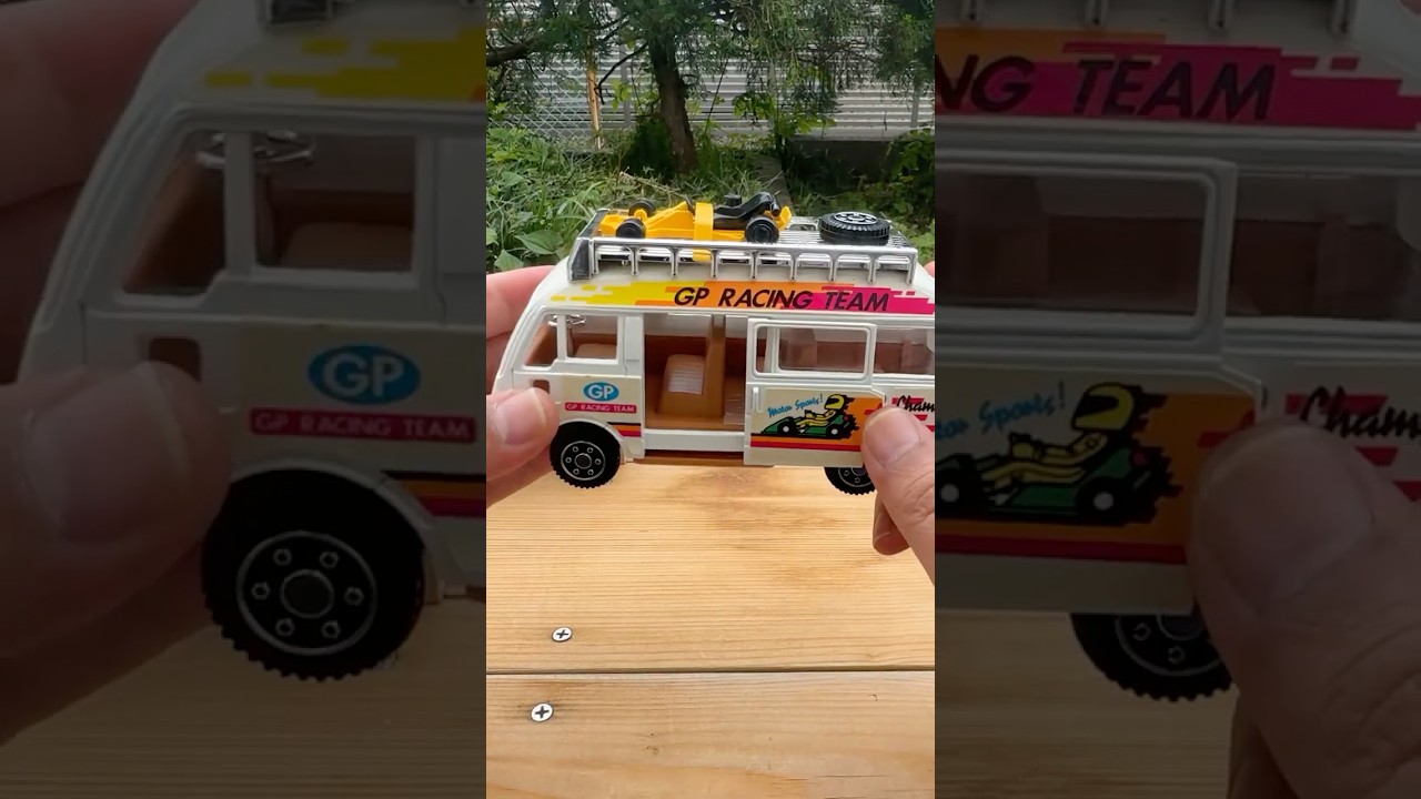 Marble Run & Nissan Caravan Racing Carrier (Early 1980s) #slope #miniature