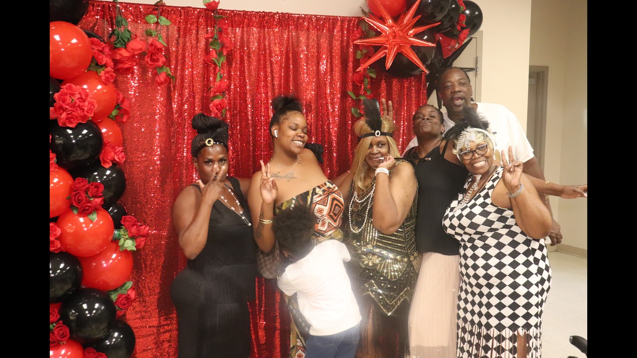 AUNTIE PEANUT's 75 TH BIRTHDAY BASH HAPPY BIRTHDAY AUNTIE WITH THE FAMILY AND VAL TV N CHILLL$POT