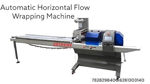 Horizontal Flow Wrap Machine!! Cream Roll Packaging