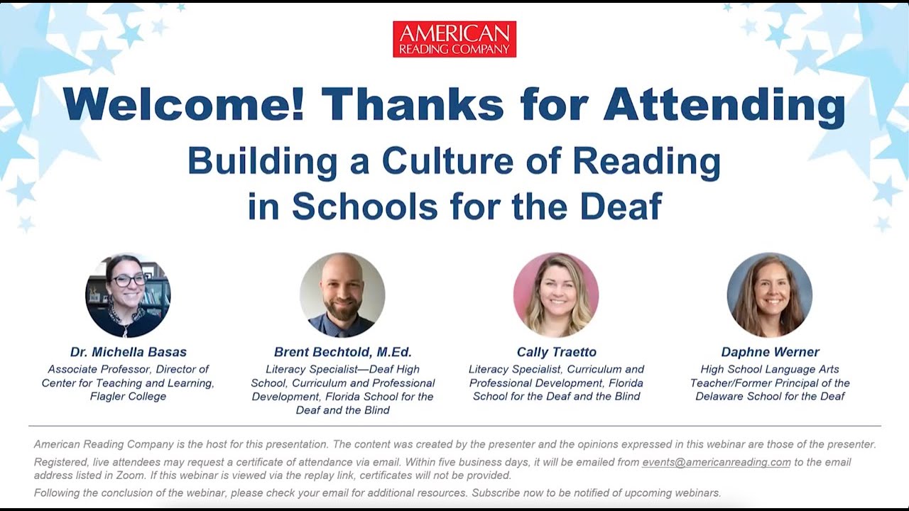 Building a Culture of Reading in Schools for the Deaf