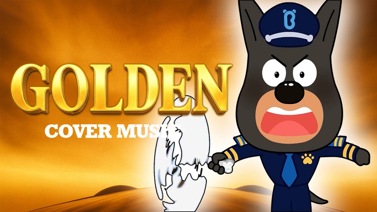 GOLDEN X Sheriff Labrador - The Most Ridiculous Challenge Ever 🤪 (MUSIC COVER)