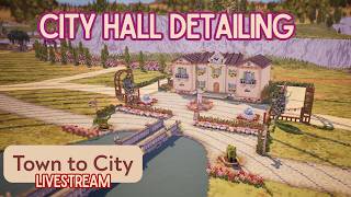 Landscaping the city hall | Town to City Livestream @JoyBuildsCities