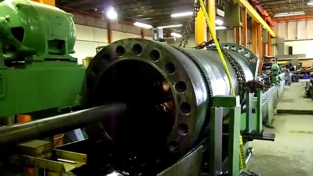 Honing a 26" Hydraulic Cylinder 120"lg at Production Honing Company