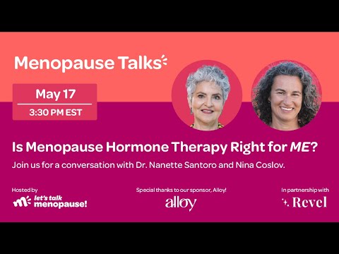 #MENOPAUSE TALK: Is Menopause Hormone Therapy Right for ME? - YouTube