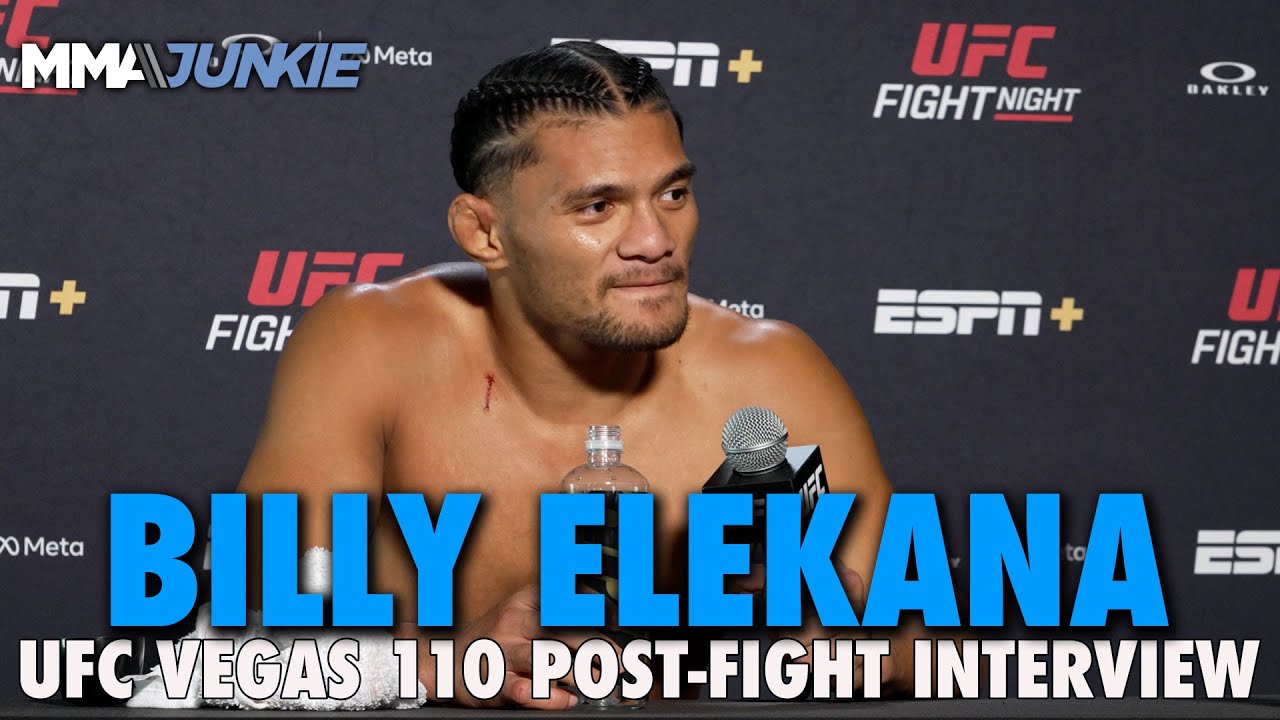 Billy Elekana on referee blunder with submission: 'I felt him tapping' | UFC Vegas 110