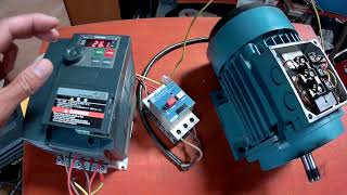 EBAY: Toshiba VFD VFS15 (Variable-frequency drive), 3 Phase Electric Motor. TEST.