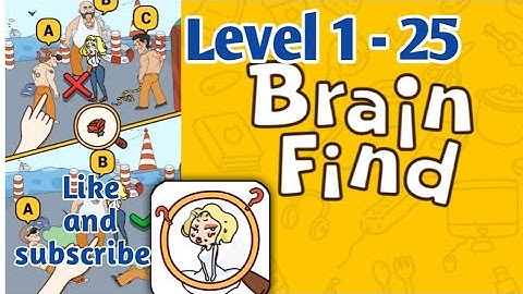 Brain find game level 1 -25