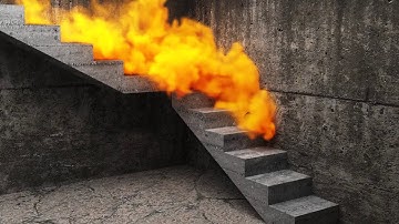 tyflow & phoenix FD smoke grenade