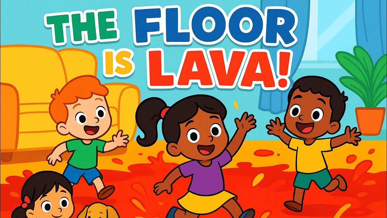 🔥 The Floor is Lava! 🔥 Fun Kids Songs & Dance Game | Gunjan’s Kids ...