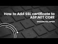 How to add ssl certificate to aspnet core  dncdeveloper shorts youtubeshorts aspdotnetcore