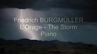 Jean Martin plays Burgmüller L'Orage The Storm piano