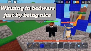 Can you win in Roblox Bedwars just by being nice?